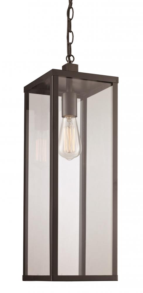 1LT HANGING LANTERN-DOWN-LG-BK